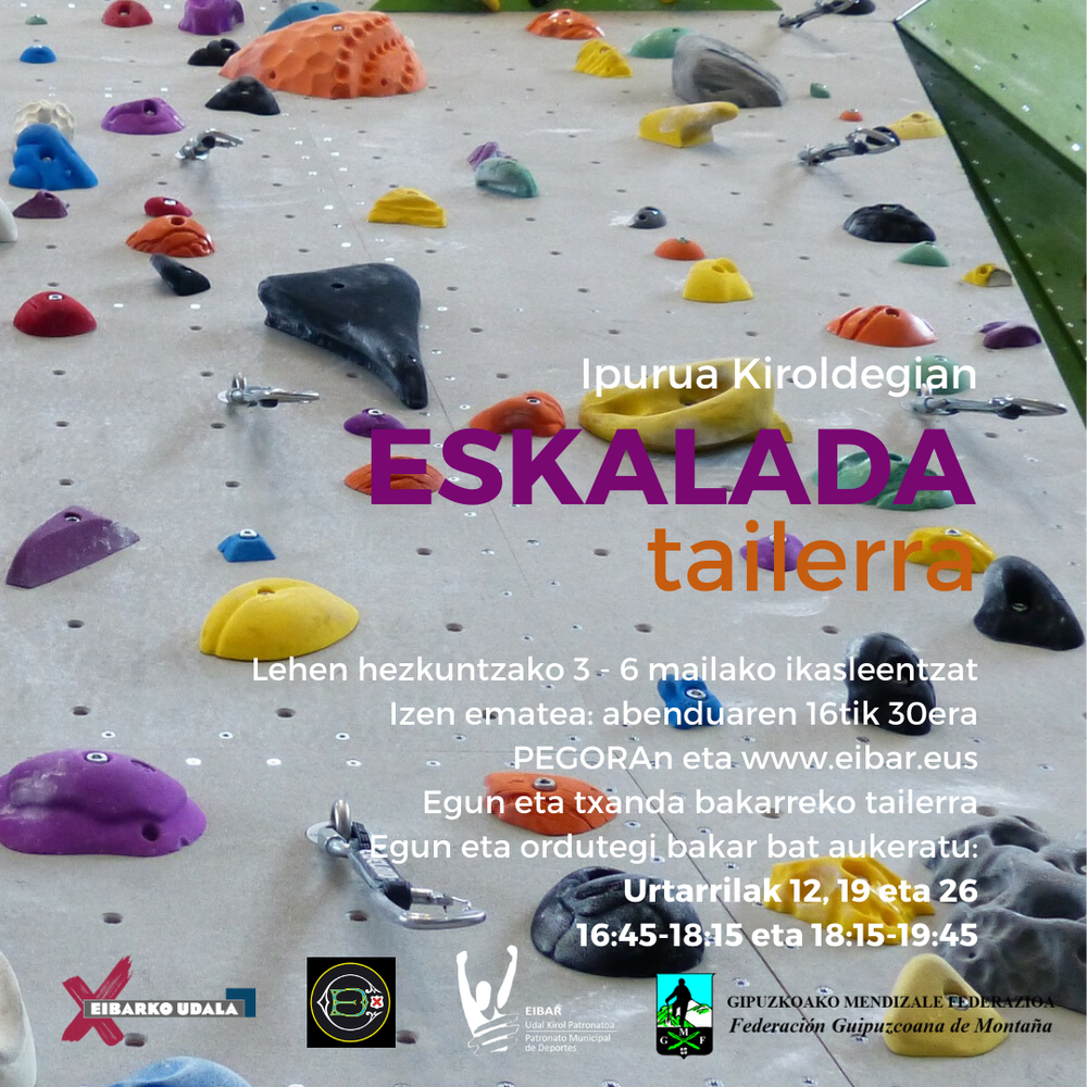 Taller de escalada