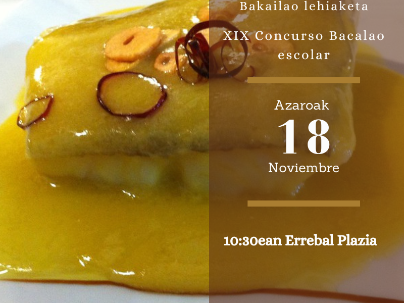 XIX Concurso escolar de bacalao Concurso escolar de bacalao