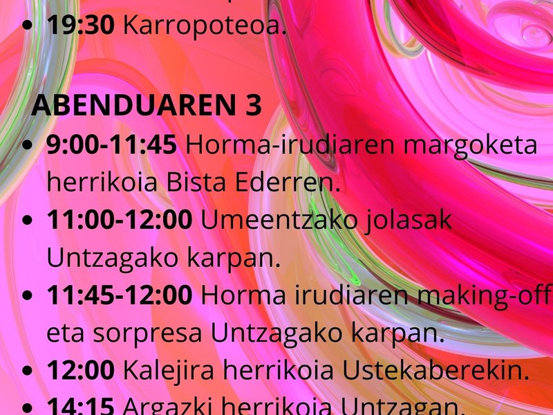 Programa del día