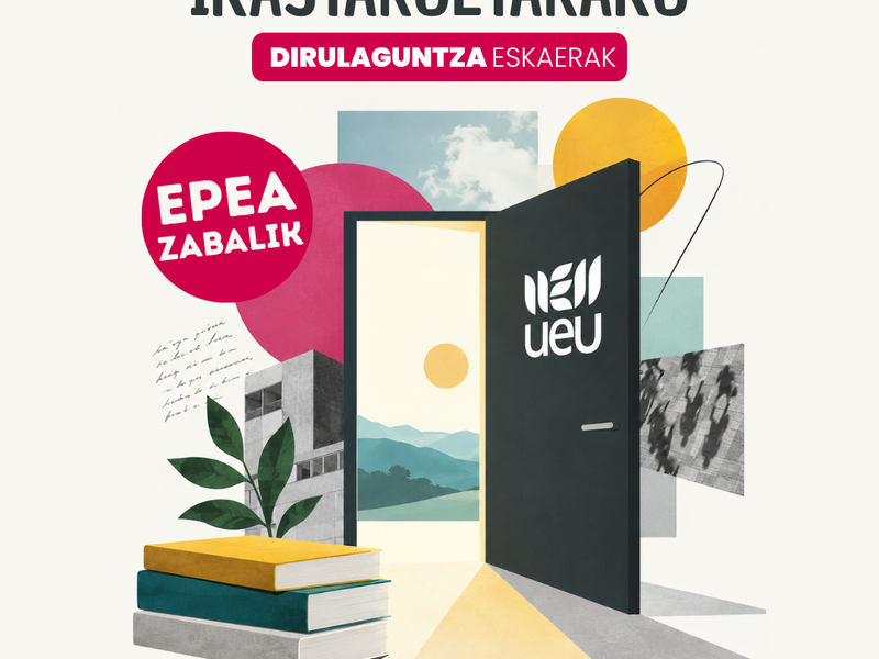 Abierto plazo de solicitud de subvenciones para cursos de la UEU (Universidad Vasca de Verano)