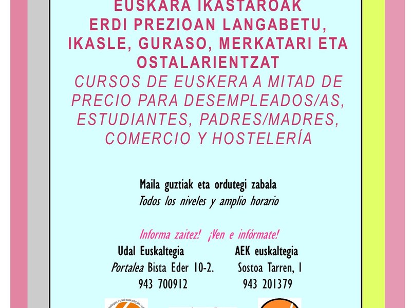 Cartel de tasas especiales