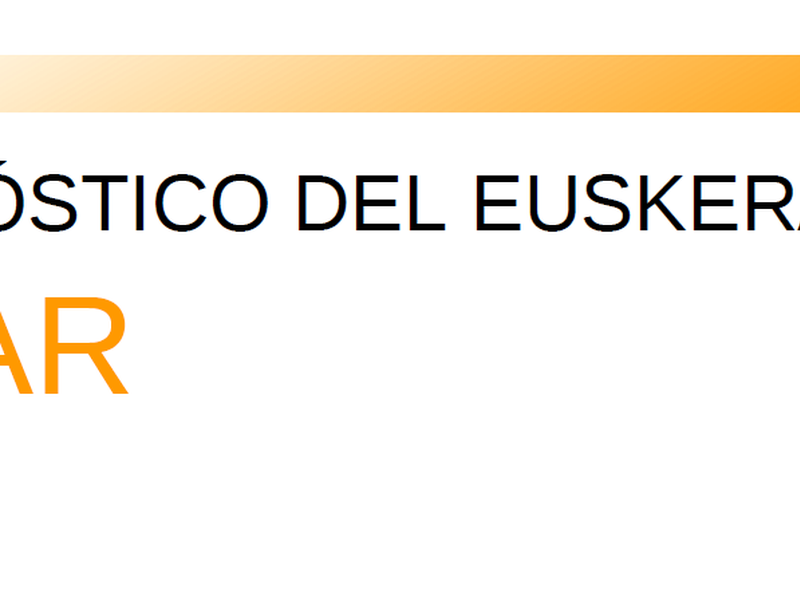 Diagnóstico del euskera de Eibar: luces y sombras de los últimos 10 años, y situación actual