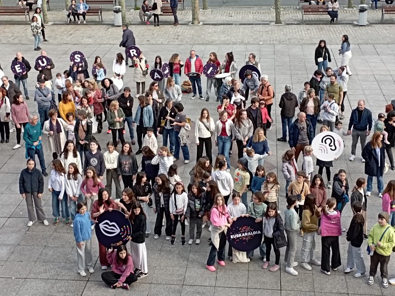 El pasado fin de semana han grabado el videoclip para Euskaraldia