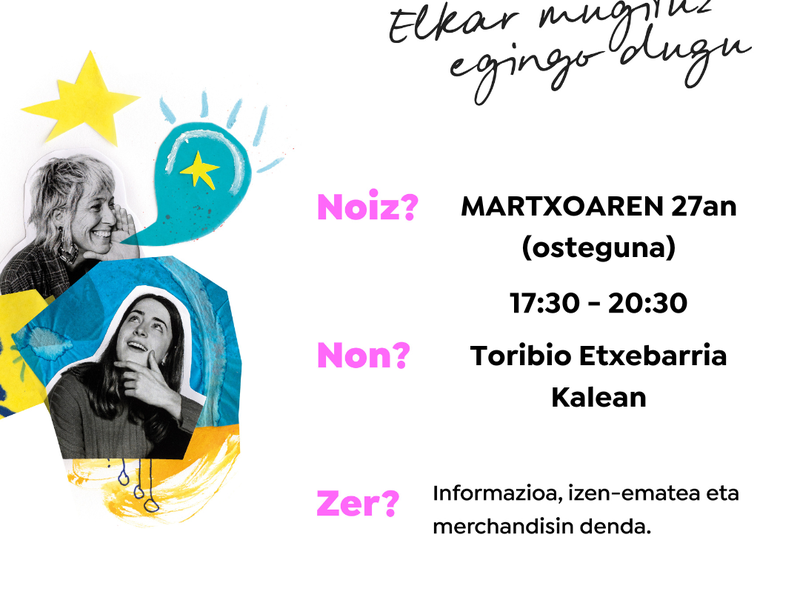 Euskaraldiaren Gune Ibiltaria el 27 de marzo Kartela