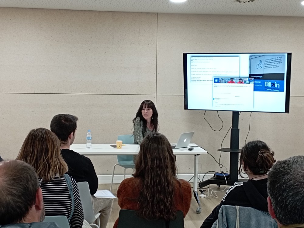 La charla impartida por Agurne Gaubeka, en la red Agurne Gaubeka en la conferencia