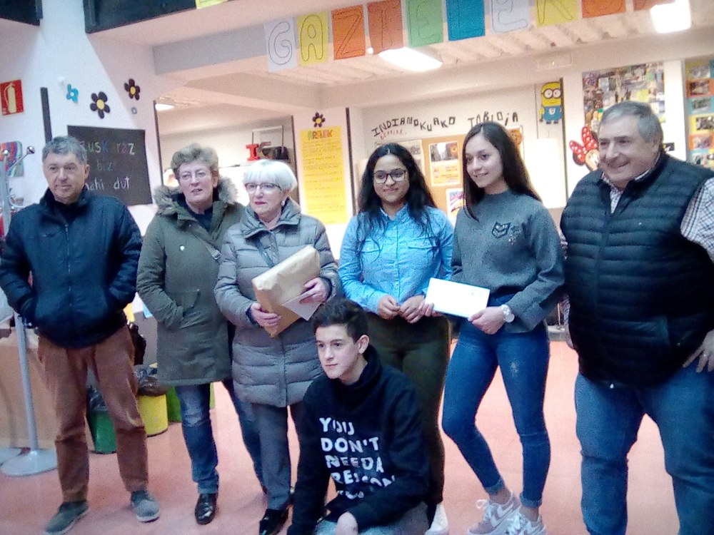 Reparto de premios del concurso e-berba