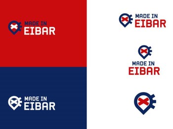 Logotipos sometidos a votación para la elección de la marca de posicionamiento turístico de Eibar.