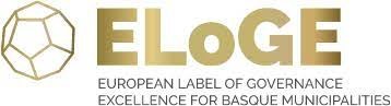 Logotipo del Sello Europeo de Excelencia en Gobernanza Local (ELoGE).