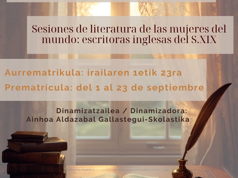 Abierto el plazo de prematrícula en las Sesiones Literarias de Mujeres del Mundo