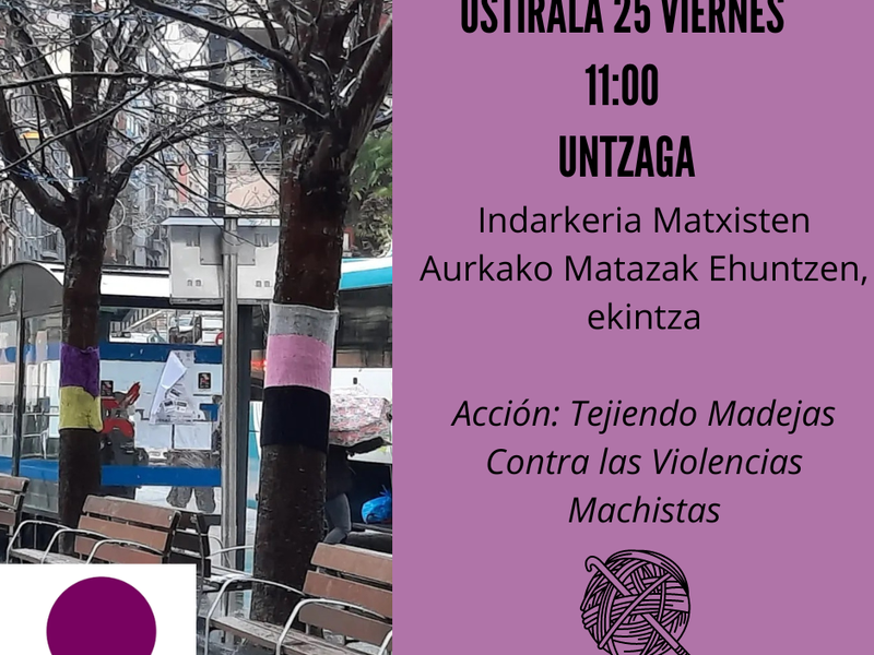 Acción: Tejiendo Madejas Contra las Violencias Machistas Tejiendo madejas