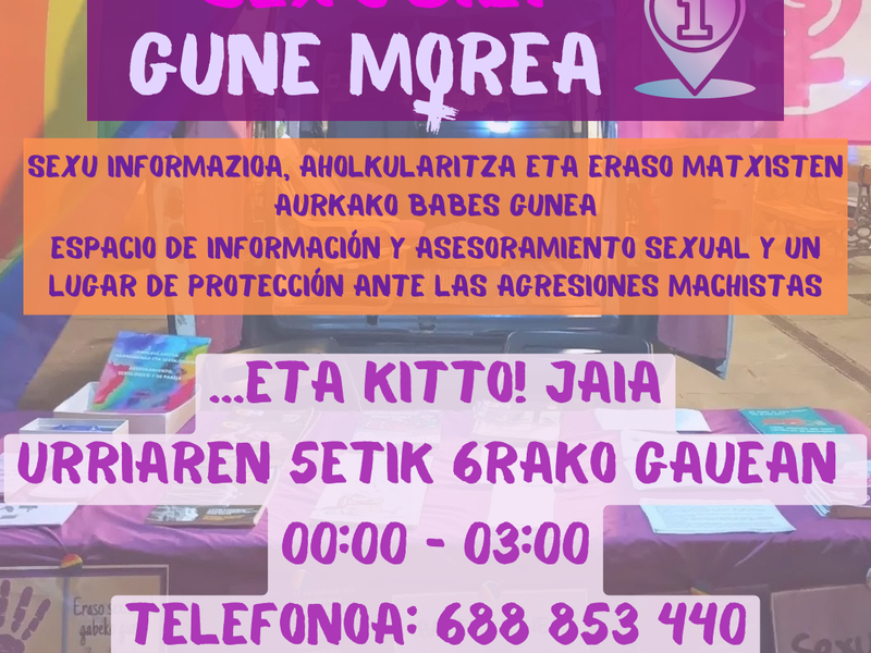 Servicio SexuBizi en la fiesta de ...Eta kitto!