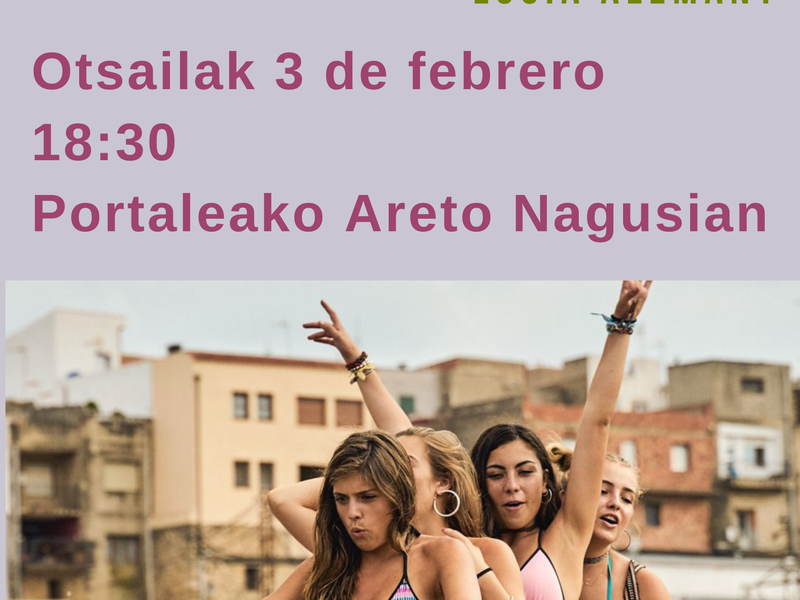 "La Inocencia" de Lucía Alemany, nueva sesión de cine fórum organizado por la Asociación de Mujeres Pagatxa "La Inocencia" de Lucía Alemany, nueva sesión de cine fórum organizado por la Asociación de Mujeres Pagatxa