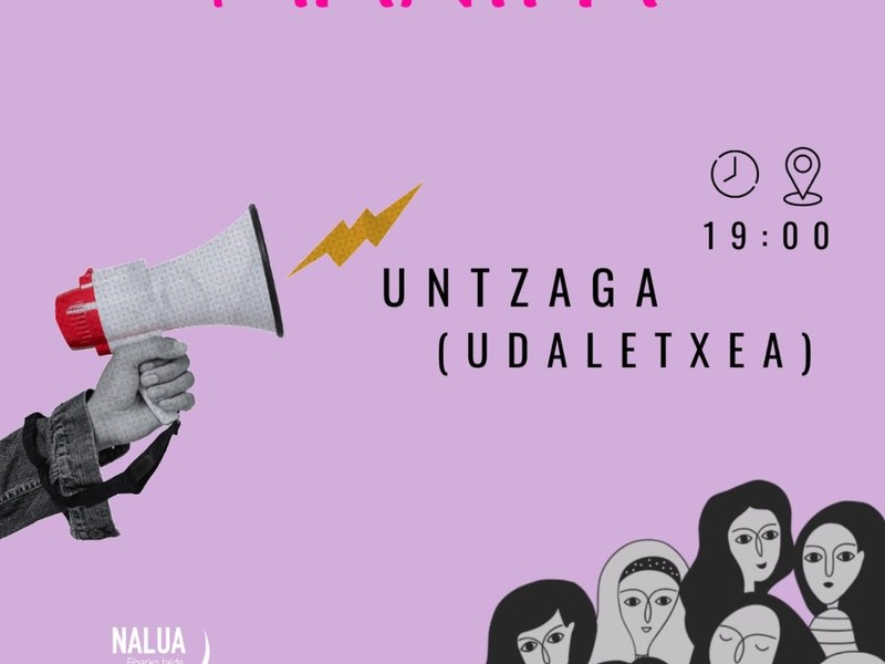 Manifestación contra la violencia machista. Organizada por los grupos Matraka y Nalua. 25n mani