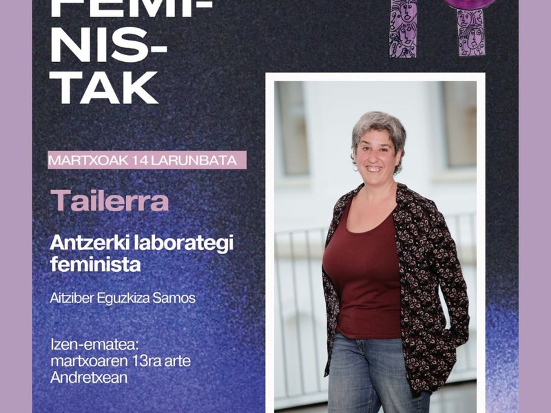 Plazo de inscripción en el taller Antzerki laborategi feminista
