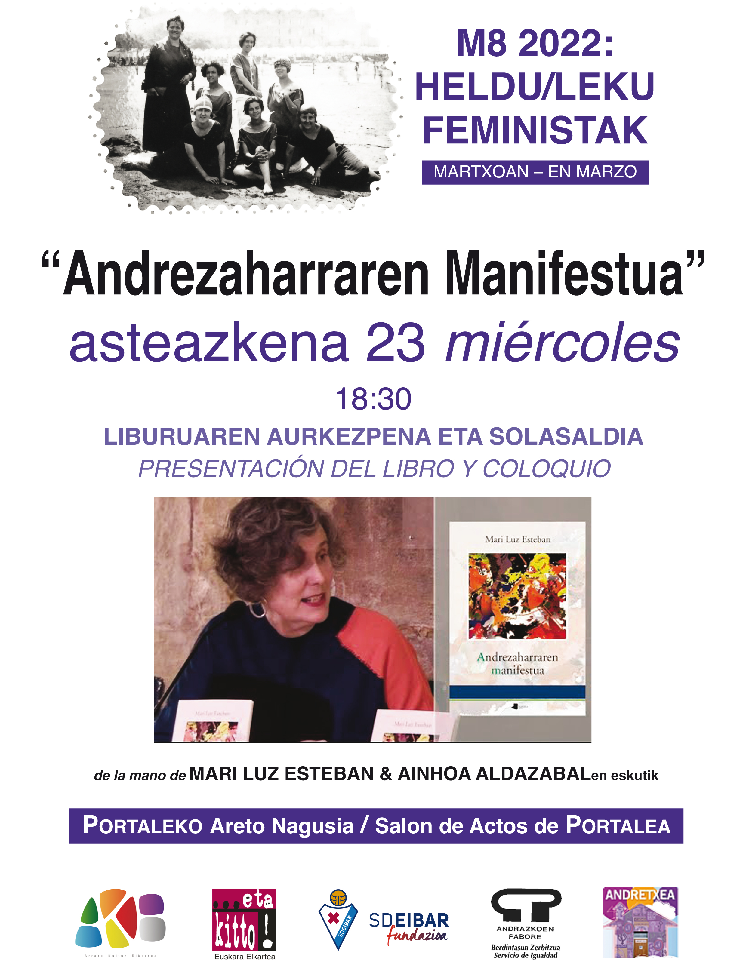 Presentación del libro "Andrezaharraren manifestua" y coloquio
