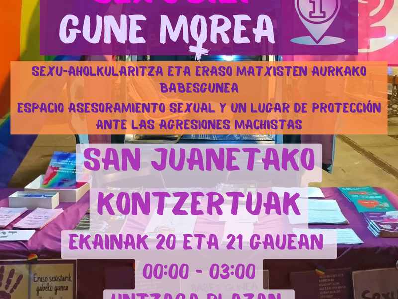 SexuBizi-Gune Morea en los conciertos de San Juan