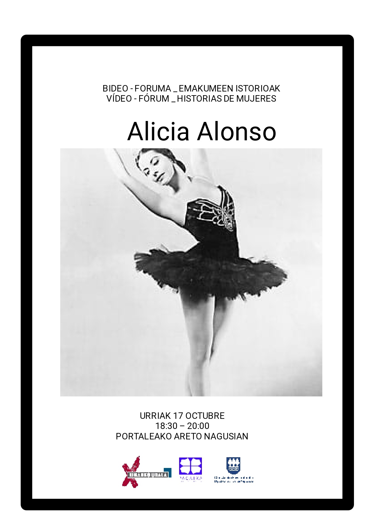Video-Forum de historias de mujeres: Alicia Alonso