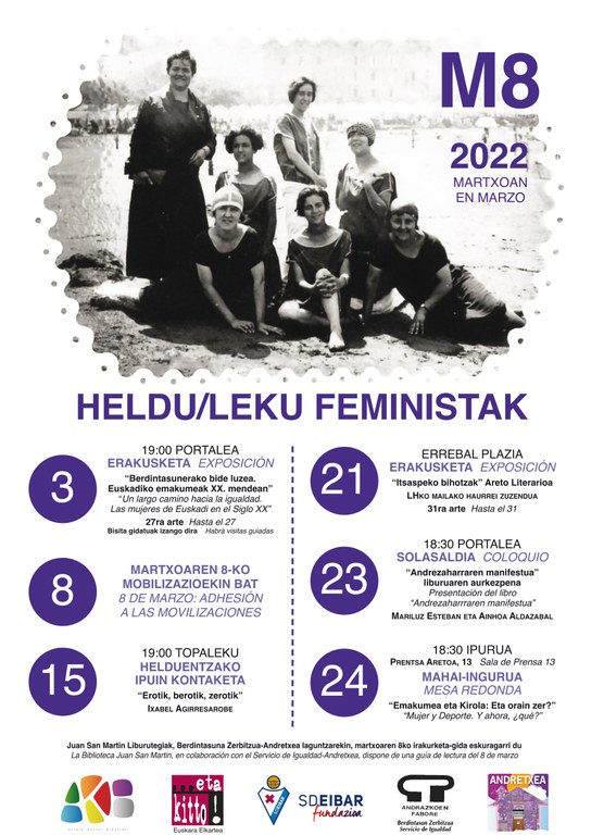 Eibar se suma, un año más, al Día Internacional de la Mujer