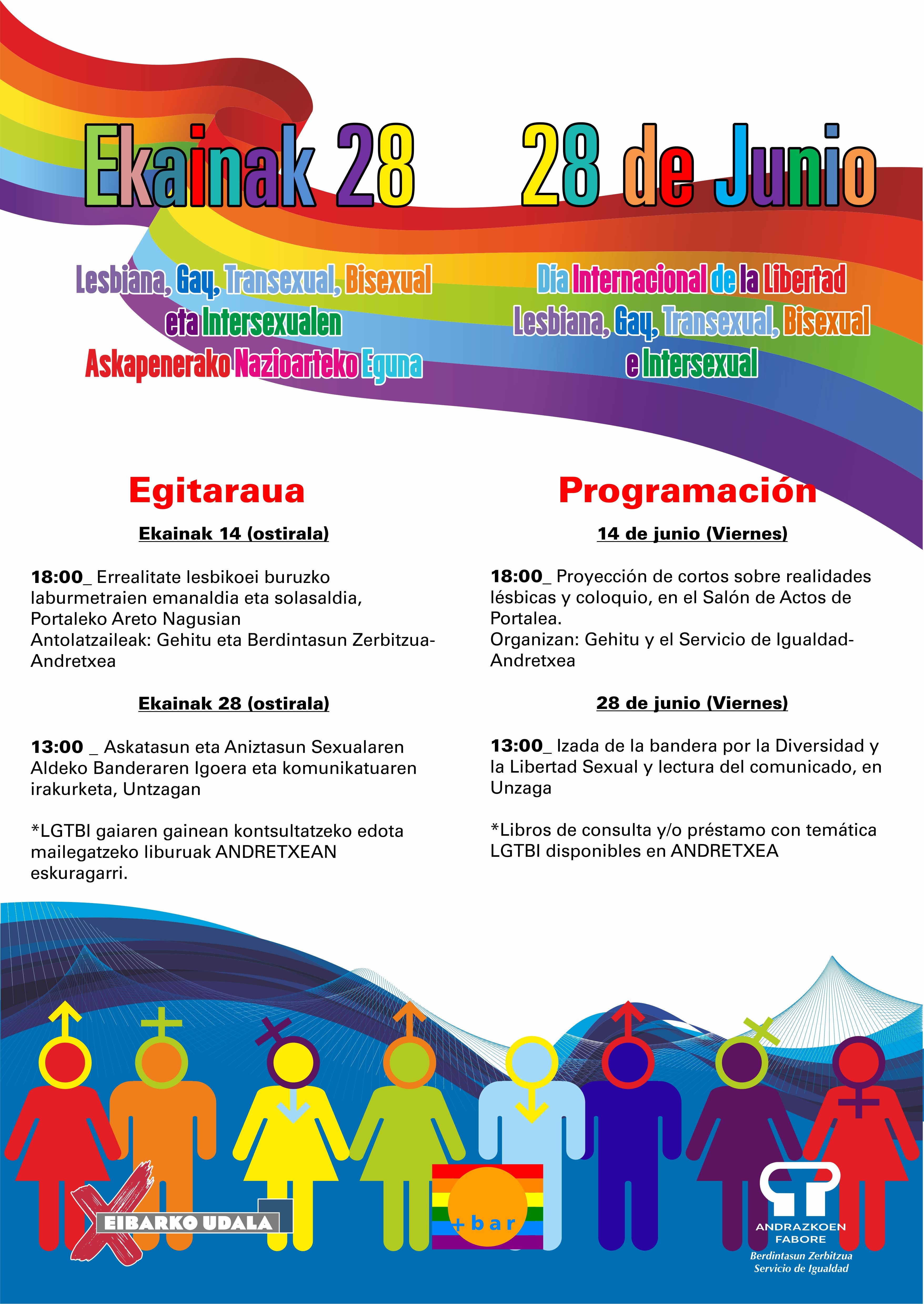 Está disponible la programación de la campaña del Orgullo LGTBI