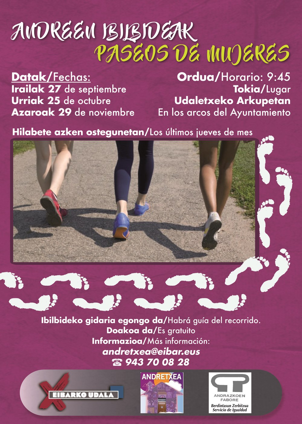 En otoño también tendremos los Paseos de mujeres