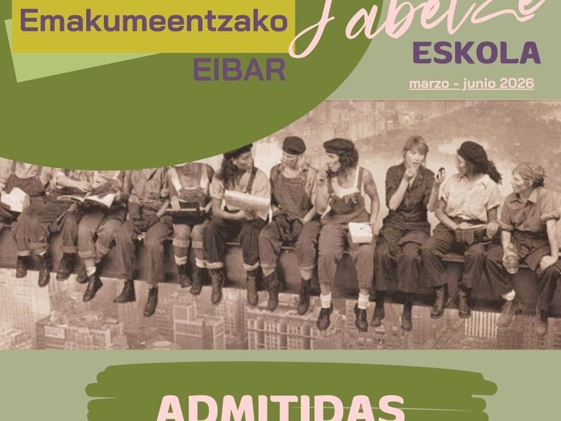 Primavera 2026: Publicados los listados de las admitidas en los cursos de la Escuela de Empoderamiento