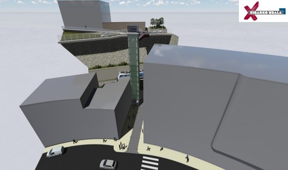 Adjudicadas la construcción del ascensor de Julián Etxeberria a Jardiñeta y la urbanización entre Aldatze e Itzio