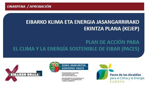 Aprobado el Plan de Acción para el Clima y la Energía Sostenible de Eibar 2022-2030 Aprobado el Plan de Acción para el Clima y la Energía Sostenible de Eibar 2022-2030.