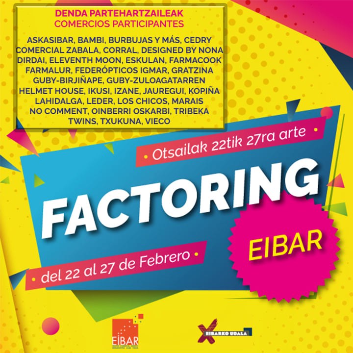 Arranca la Feria de Oportunidades de Eibar, con la participación de 32 establecimientos comerciales Feria de Oportunidades de Eibar