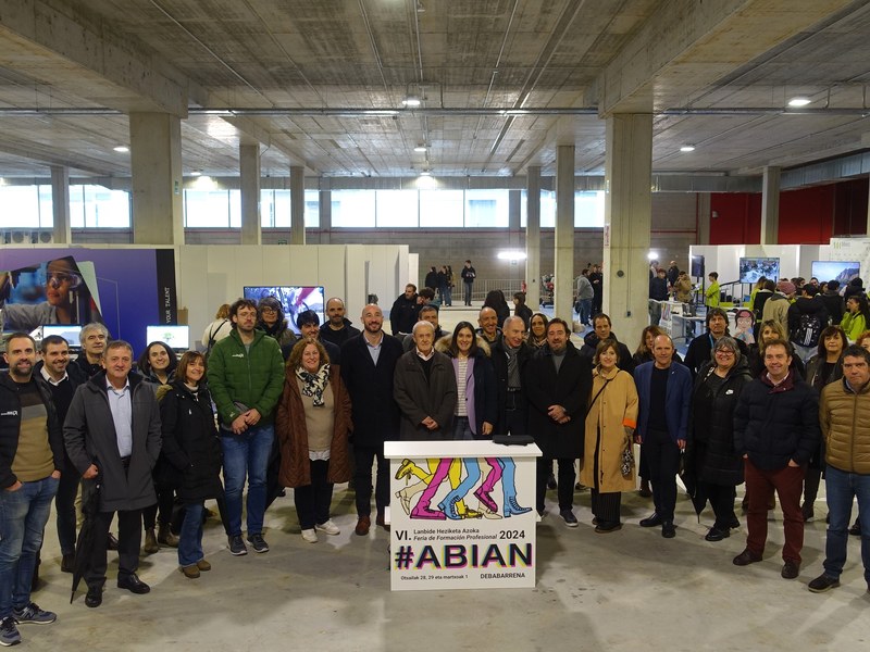 Imagen de la inauguración de la VI Feria de Formación Profesional #ABIAN. Fotografía: Debegesa.