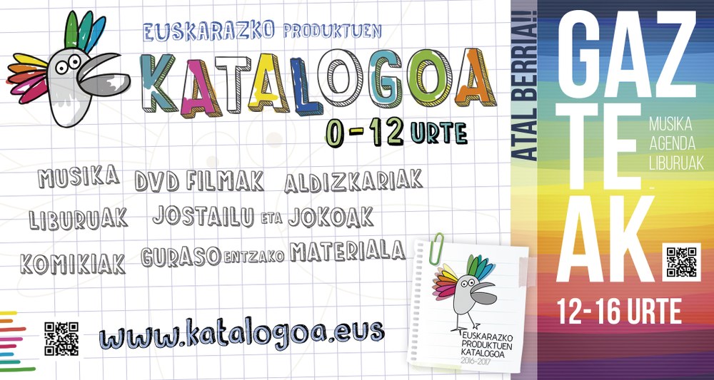 Disponible en papel y a través de Internet el catálogo de productos en euskera