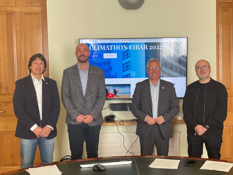 Imagen de la rueda de prensa organizada para presentar la V edición del Climathon.