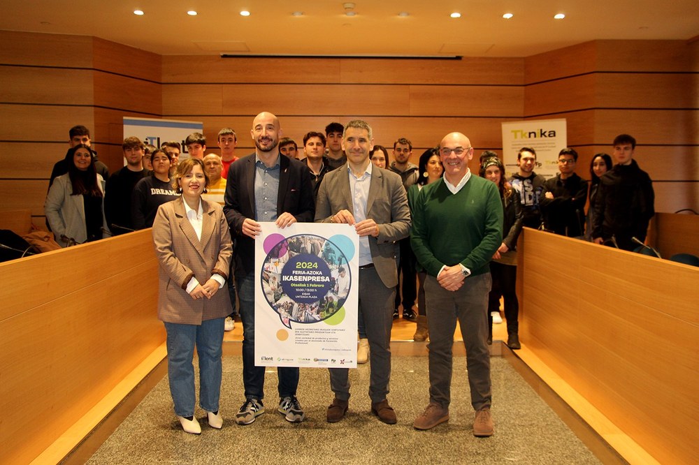Imagen de la presentación de la XIII Ikasenpresa Azoka.
