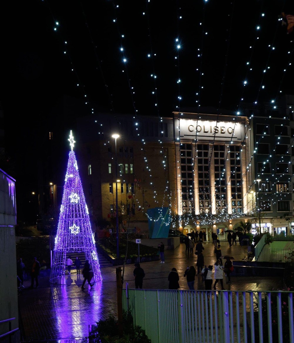 Luces navideñas instaladas de Errebal Plazia.