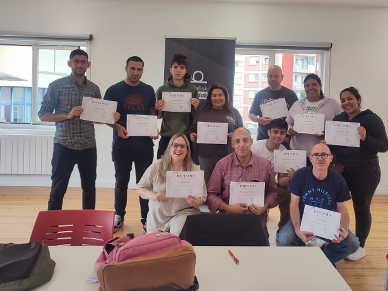 Alumnos/as del programa de fabricación mecánica.