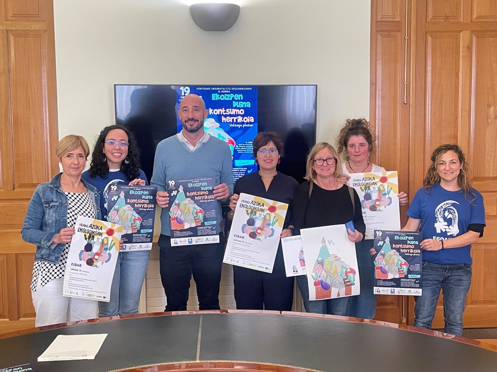 Imagen de la rueda de prensa celebrada para presentar la Feria de Consumo Responsable y Ecológico.