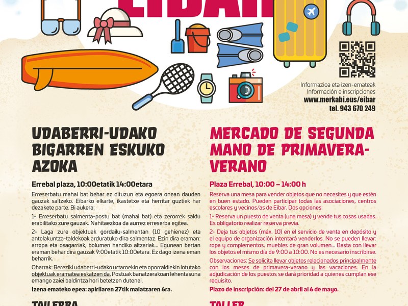 El área municipal de Medio Ambiente organiza la cuarta edición del mercado de segunda mano de primavera-verano para el 9 de mayo