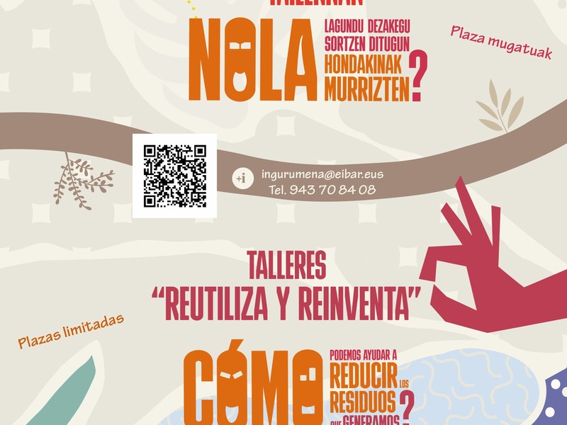 El Ayuntamiento abre el plazo de inscripciones para la segunda tanda de los talleres "Reutiliza y reinventa", que se celebrarán en noviembre y diciembre