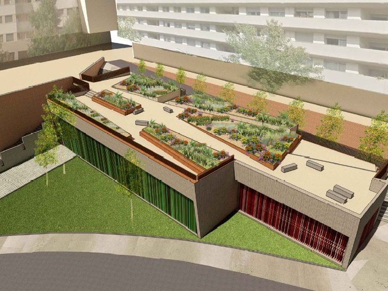 Infografías del proyecto del nuevo aparcamiento de Ardantza.