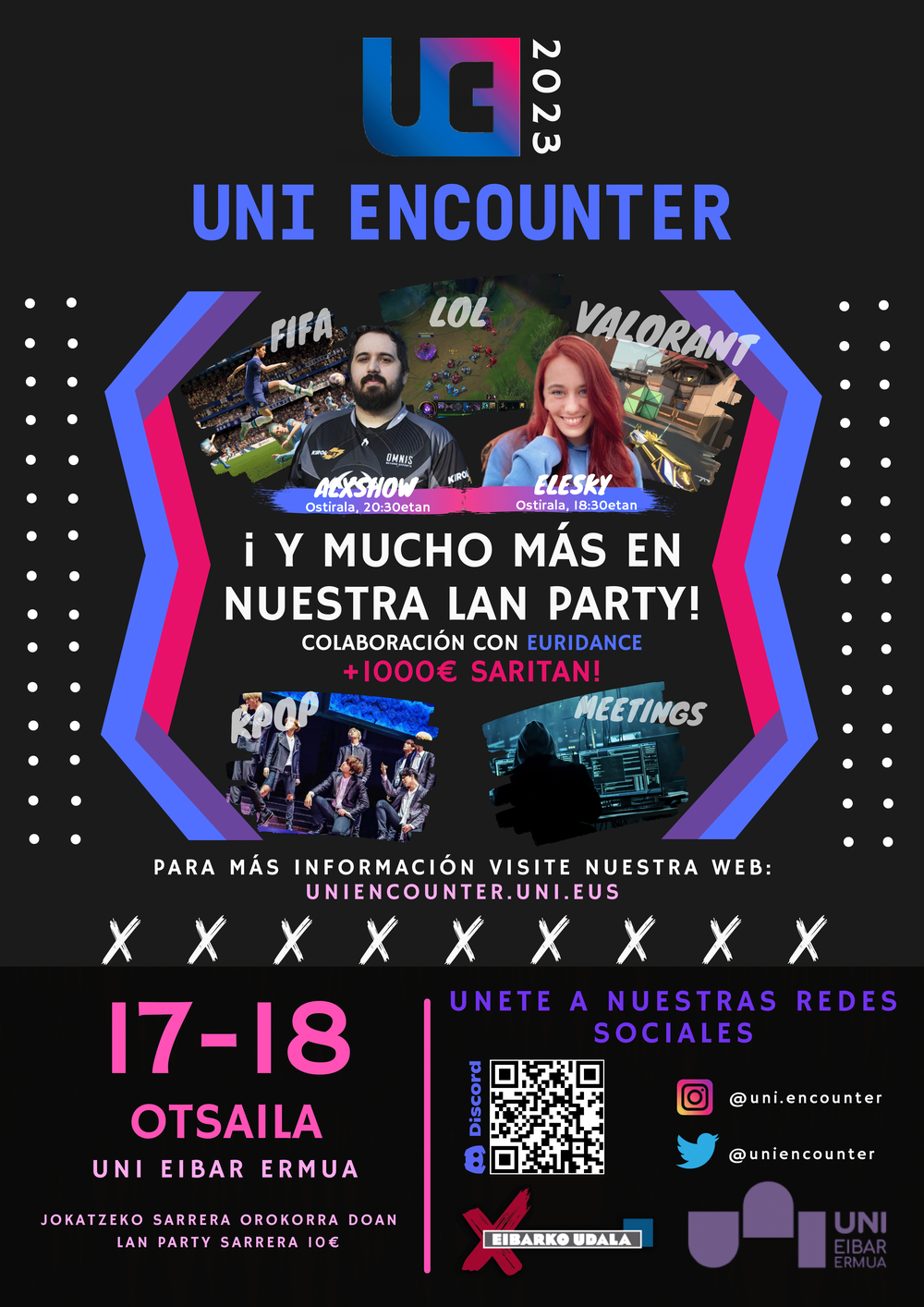 El Ayuntamiento colabora por quinto año consecutivo en el evento 'Uni Encounter', que abordará el viernes y el sábado diferentes aspectos de la informática y las nuevas tecnologías El Ayuntamiento colabora por quinto año consecutivo en el evento 'Uni Encounter', que abordará el viernes y el sábado diferentes aspectos de la informática y las nuevas tecnologías.