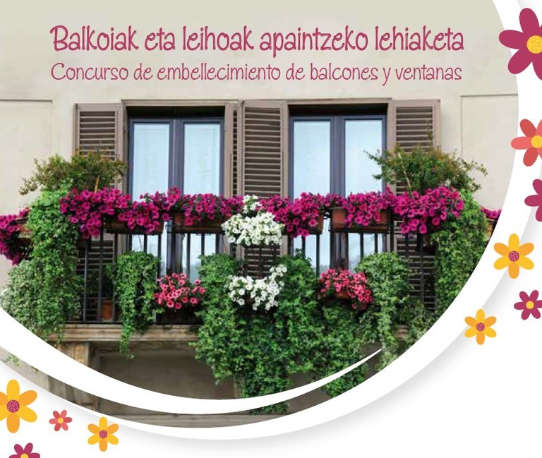 El Ayuntamiento de Eibar convoca un concurso de embellecimiento de balcones y ventanas