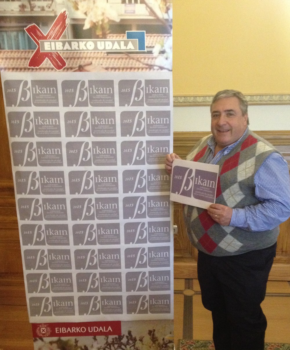 El Ayuntamiento de Eibar logra el Certificado de Calidad en la Gestión Linguística, Bikain, en concreto, el certificado Plata