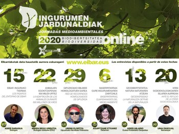 Cartel informativo de las Jornadas Medioambientales de 2020.