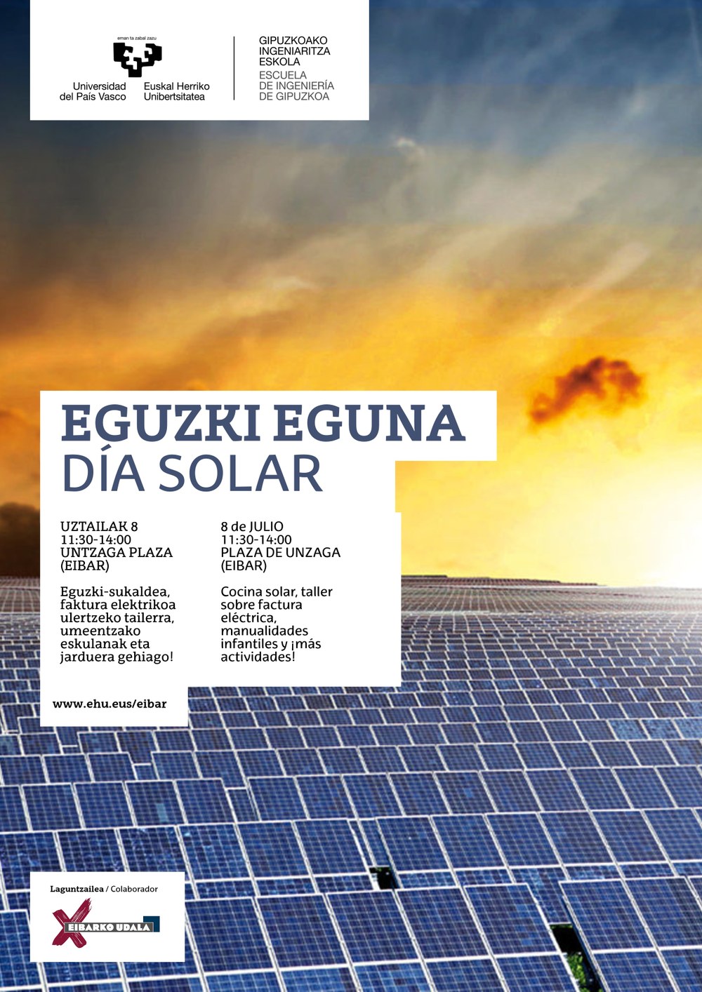 El Ayuntamiento de Eibar se suma a la celebración del Día Internacional del Sol