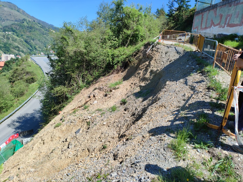 El Ayuntamiento dispone ya del proyecto de estabilización de la ladera de Unbe afectada por las lluvias de diciembre Imagen de archivo.