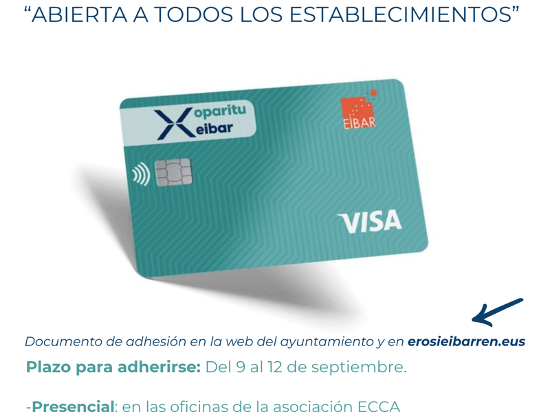 El Ayuntamiento lanza una nueva campaña de bonos dirigida al sector la alimentación y a la hostelería de Eibar