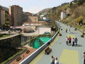 Fotomontaje del paseo que se construirá en Estación-Azitain.