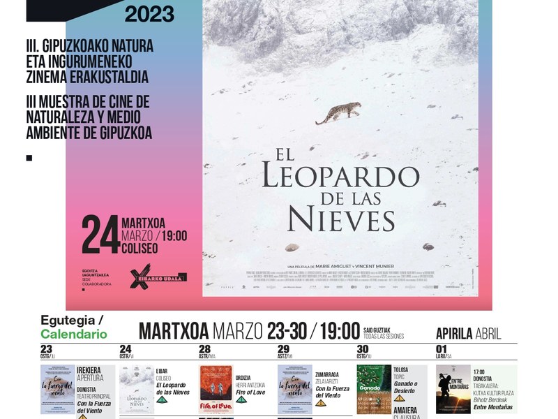 El Coliseo acoge la III Muestra de Cine de la Naturaleza y Medio Ambiente.