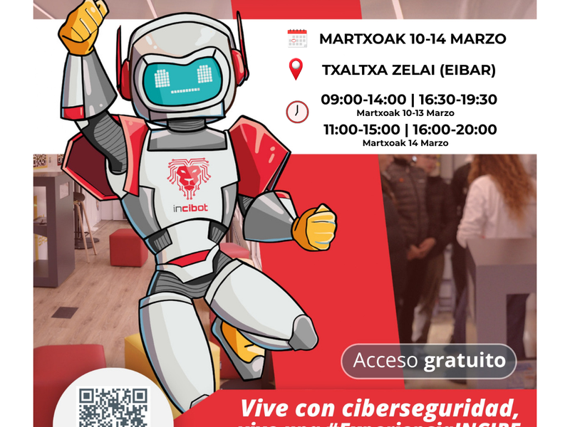 El roadshow de #ExperienciaINCIBE llega a Eibar	para capacitar en ciberseguridad a la ciudadanía
