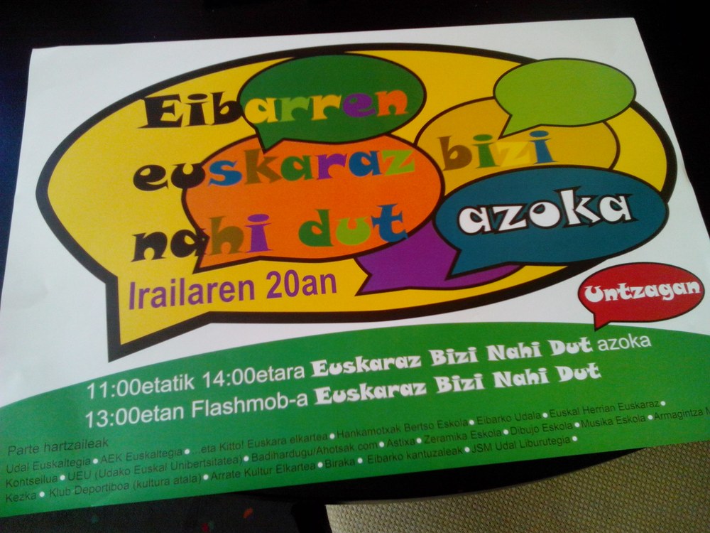 Euskaraz bizi nahi dut en Eibar