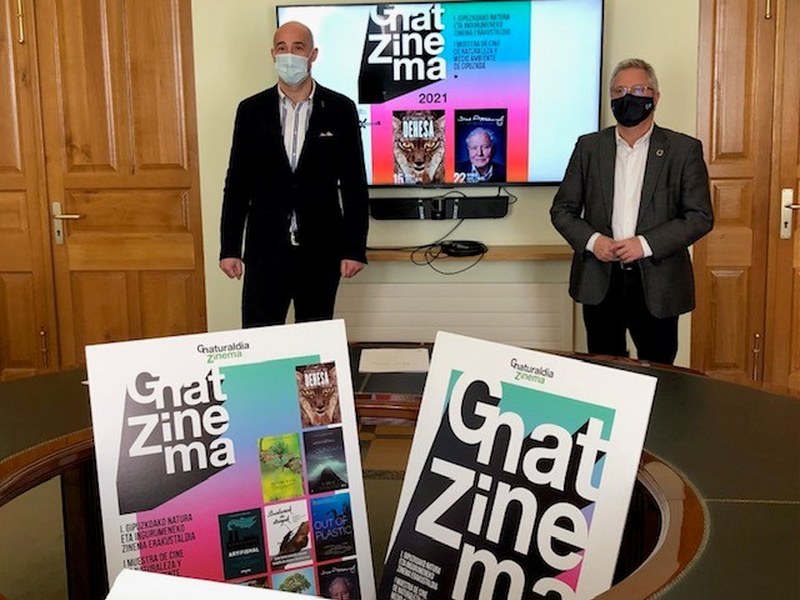 Imagen de la presentación de la I Muestra de Cine de Naturaleza y Medio Ambiente de Gipuzkoa.